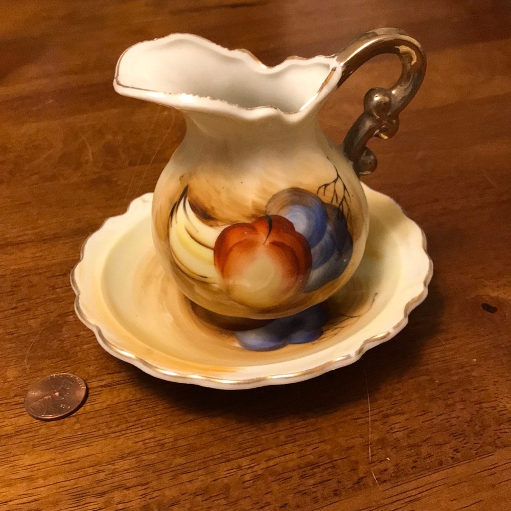 Vintage Mini China Plate & Pitcher